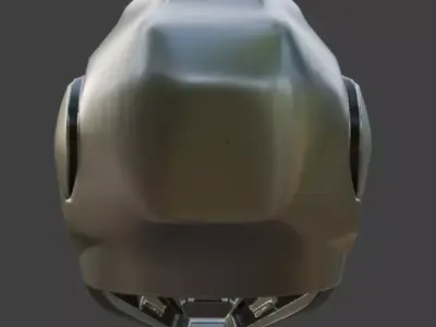 Futuristic Helmet 3D model