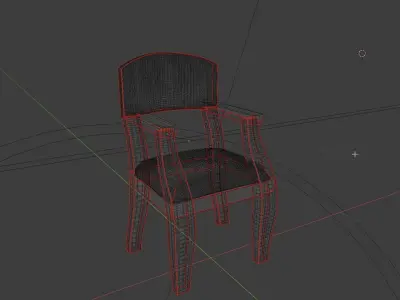 High Poly Wood Chair For Archviz Realisation Free 3D model