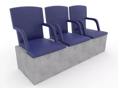 Stadium Seats 5 3D model