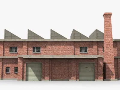 Factory xx23 Low-poly 3D model
