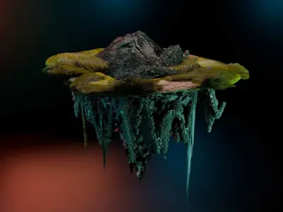 Floating Island  3D model