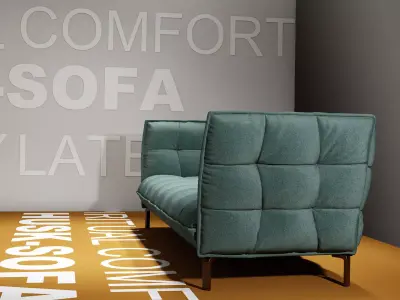 Husk Sofa HS225 3D model