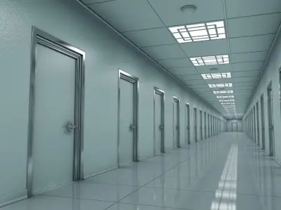 Matrix Hallway 3D model