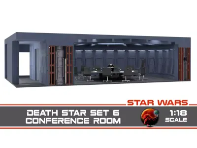 Complete Set 6 - Death Star Conference Room 1-18 scale Hasbro 3D Model Pack