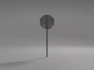 Stop Sign 3D model Free 3D model