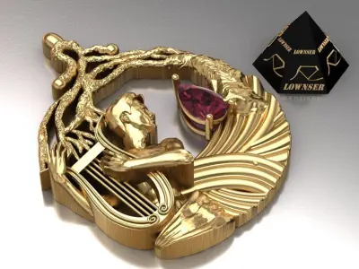 orpheus pendant 3D print model