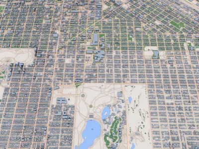 Denver City Colorado United States 3D model