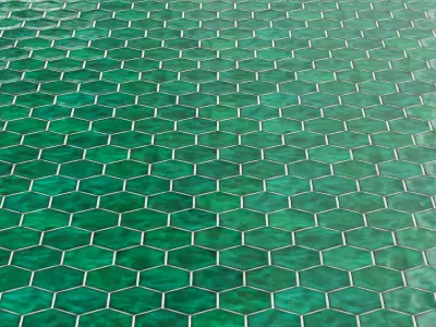 Ceramic Hexagon Tiles 01 PBR Material Texture
