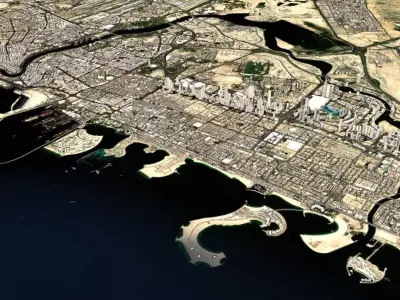 Cityscape Dubai United Arab Emirates 3D model