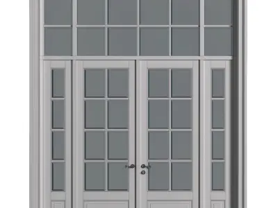 Entrance Outdoor classic street Doors 3D model