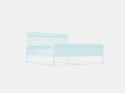IDANAS Bed frame 8 Low-poly 3D model