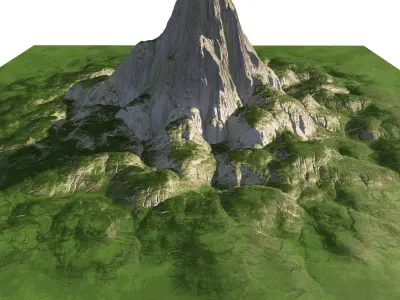 Mountain Rocky Peak 3D model