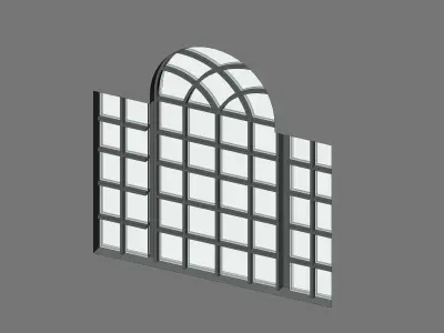 Archtop Window 3D model