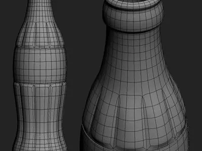 Coca Cola Coke Bottles Pack 3D model