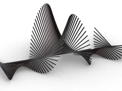 Parametric sea creature 3D model