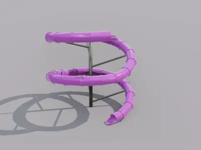 Water Slide 3D model Low-poly 3D model buy
