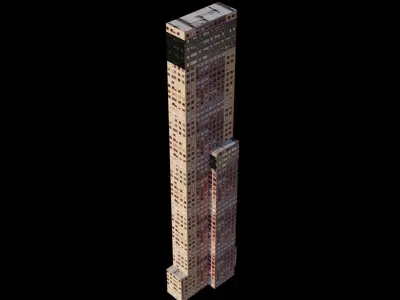 Carnegie Hall Tower - NYC Low-poly 3D model