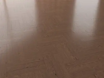 Parquet Oak Walnut Brushed set 2 3D model