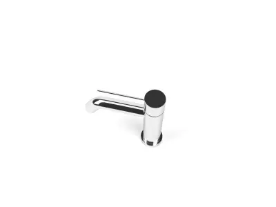 Faucet 3 chrome spout mixer tap Low-poly 3D model