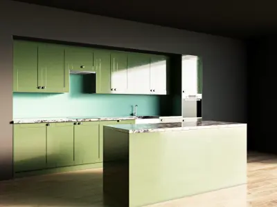 106-Kitchen10 glossy 9 3D model