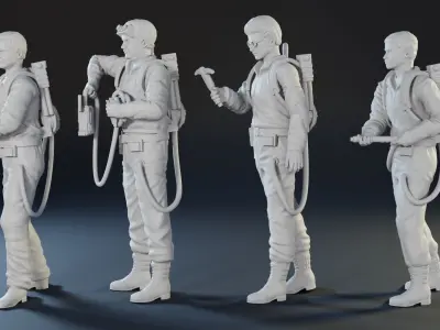 Ghostbusters characters  3D print model