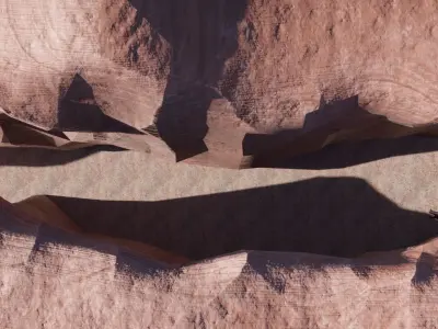 Antelope Canyon Low Poly Low-poly 3D model