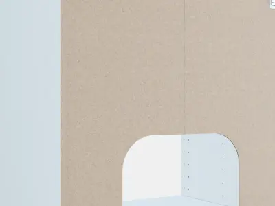 METOD Built-in oven-sink base unit Low-poly 3D model