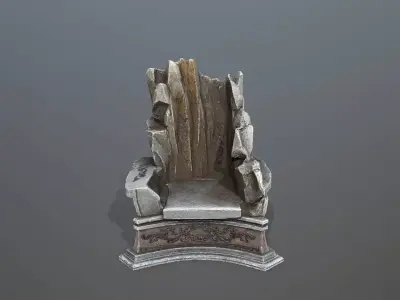 Throne  Low-poly 3D model