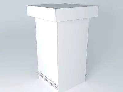 Station ticket sales Free 3D model