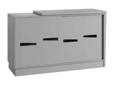 FOLDY wooden sideboard Low-poly 3D model