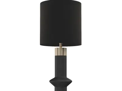Edge Table Lamp Black 3D model