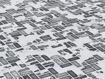 Paving flag with rain and snow and sbsar generator Texture