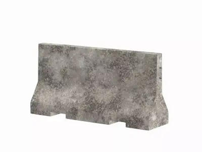 Concrete Barrier V2 3D model