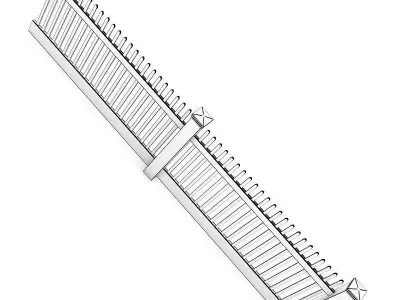 Wooden Fence 3D model