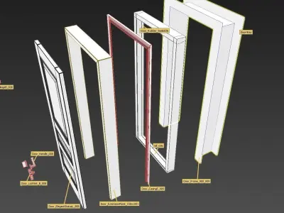 Doors Kit Constructor 1-10 Sets 3D model
