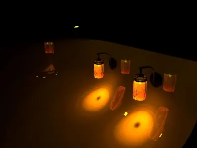 Modern Wall Light 3D model