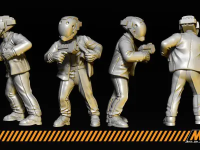 Corporate droids 3D print model