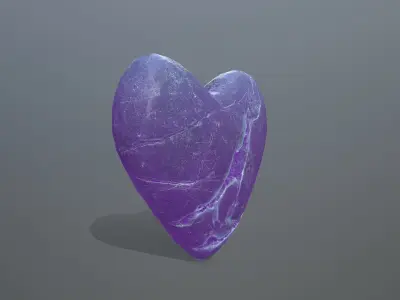 Broken Heart 13 Low-poly 3D model