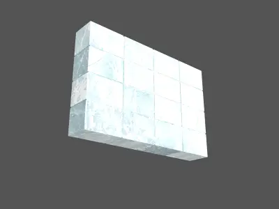 Ice Partition v1 001 Low-poly 3D model