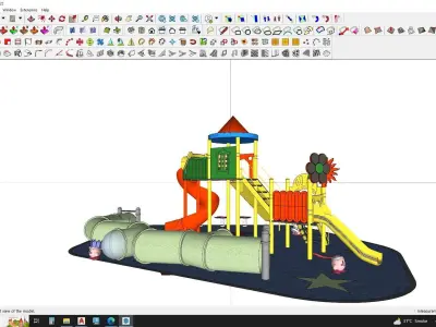 Kindergarden playground 3d model 3D model