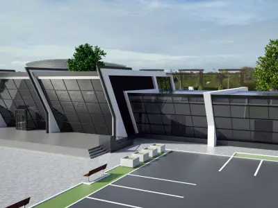 Conference centre 3D model