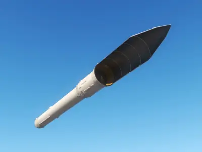 Angara A5 Rocket 3D model