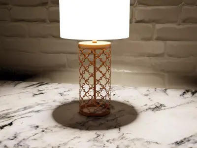 Arab style lamp Low-poly 3D model