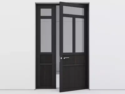 Aluminium door 184 3D model