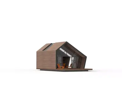 READING HOUSE Low-poly 3D model