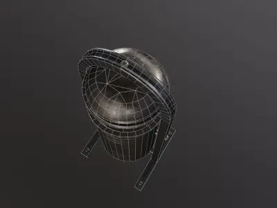 Trash Can Low-poly 3D model 26