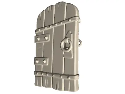 Wooden Door  3D print model