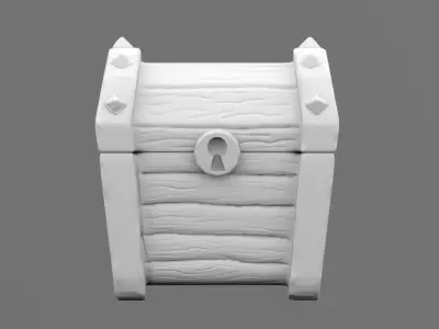 Pirate chest 3D print model