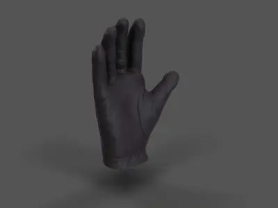 VR Hands - Leather Glove Low-poly 3D model