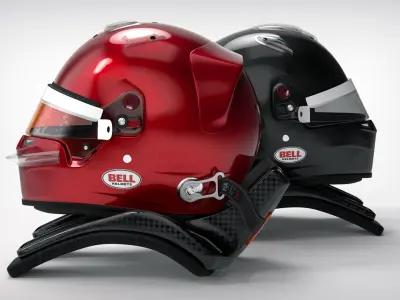  3D Bell HP-77 Style Racing Helmet 
